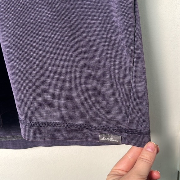 Men's Eddie Bauer Purple Performance Active Tencel Lyocell Polo Shirt Size Med - Picture 5 of 7